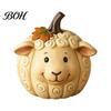 Unique Holiday Gifts for Friends Artificial Pumpkin Decor, Cute Animals Decorative Pumpkins, Thanksgiving Resin Pumpkins Harvest Theme Collectible