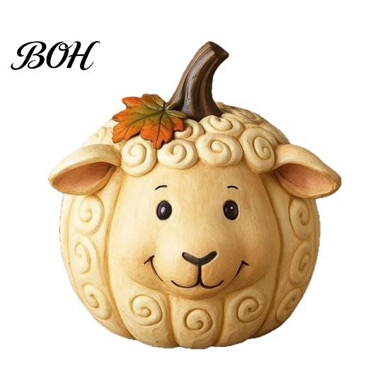 Unique Holiday Gifts for Friends Artificial Pumpkin Decor, Cute Animals Decorative Pumpkins, Thanksgiving Resin Pumpkins Harvest Theme Collectible