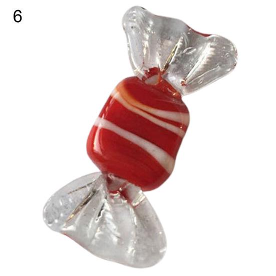 High Quality Mini Vintage Colorful Candy Ornament Anti-fading Compact Glass