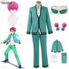 Anime Saiki Kusuo No Sai-nan Cosplay Costume Wigs Men Uniforms Glasses Headwear The Disastrous Life of Saiki K. Cosplay Props