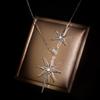 925  female six-pointed star pendant European and American light luxury neck chain star clavicle chain necklace