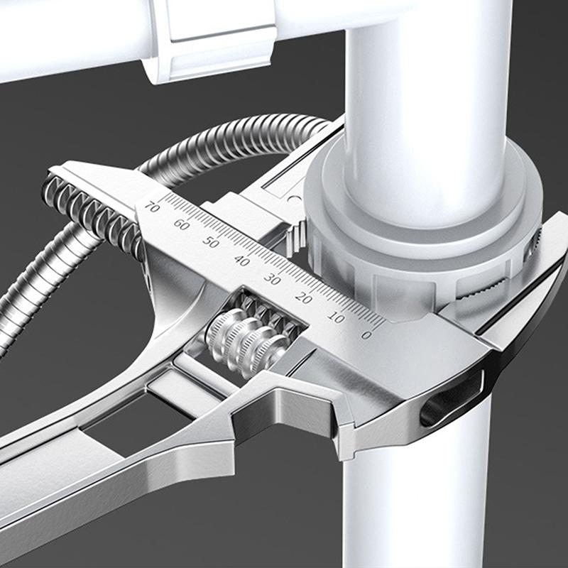 6-68Mm Universal Repair Set Bathroom Hand Tools Large Opening Pipe Wrench Nut Key Adjustable Spanner Home Repair Tool Wrench