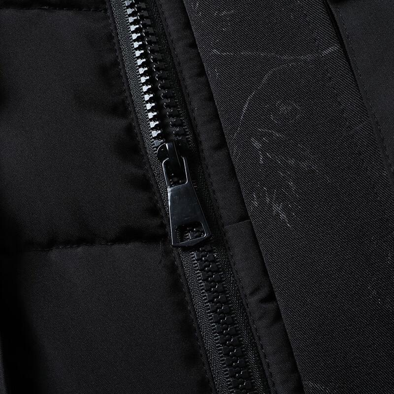 DIBENZE Men's Plus Size Winter Detachable Hood Thick Cotton Parka