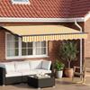 Electric Retractable Awning Yellow White Anthracite 2.5 X 2 M