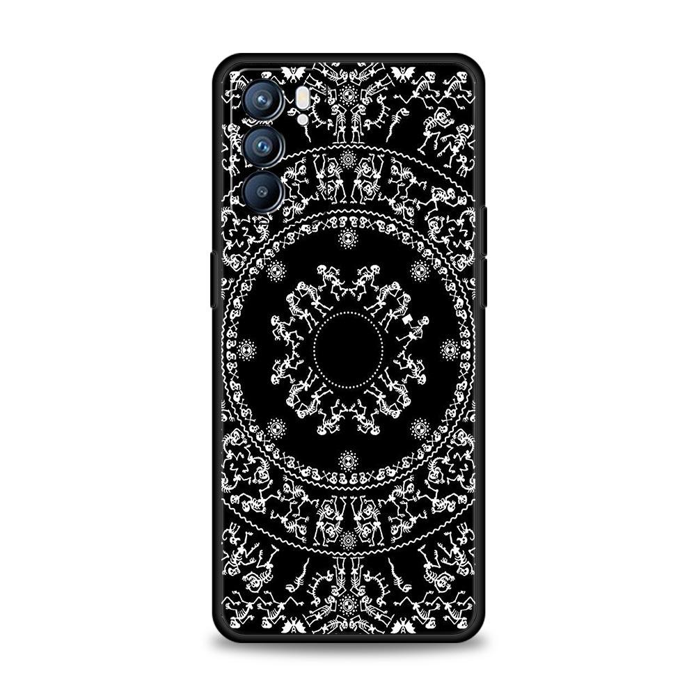 Skeleton Skull Phone Case For Oppo Reno 13 12 11 10 7 F Find X5 X6 A98 A80 A79 A78 A57 A54 A31 A17 Pro 5G Soft TPU Cover Fundas