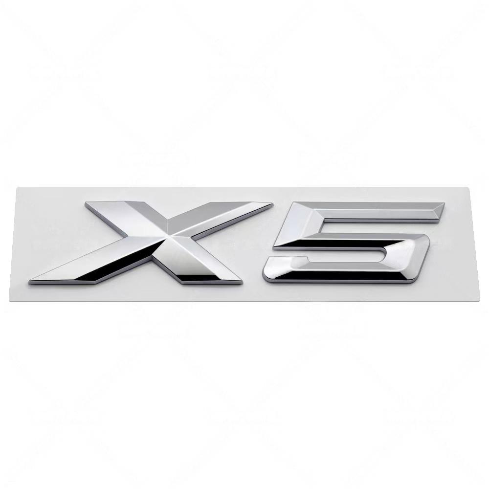 3D ABS GT X1~X7 Letter Badge Sticker Rear Trunk emblem Decal High-Quality Automotive Exterior Accessories