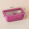 Microwave-Safe Bento Box With Leakproof Lid Dual Compartment Office Lunch Student Meal Prep Travel