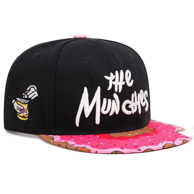 New Donut Letter Side Embroidery Fashion High Quality Snapback Men's Versatile Woman Pattern Casual Baseball Hat Adjustable