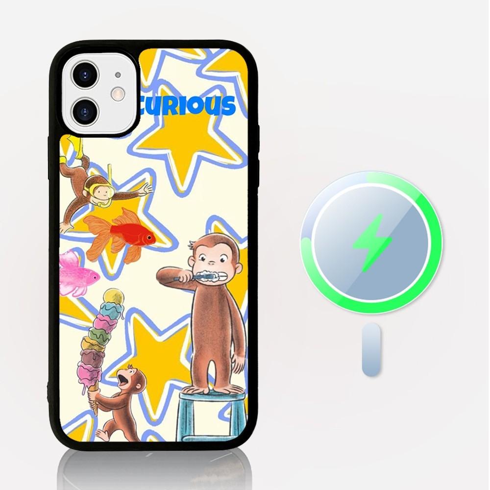 

Cute C-Curious G-George Phone Case Magnetic Case For iPhone 16 14 13 12 11 15 Pro Max Plus For Magsafe Wireless Charge Cover iPhone 16