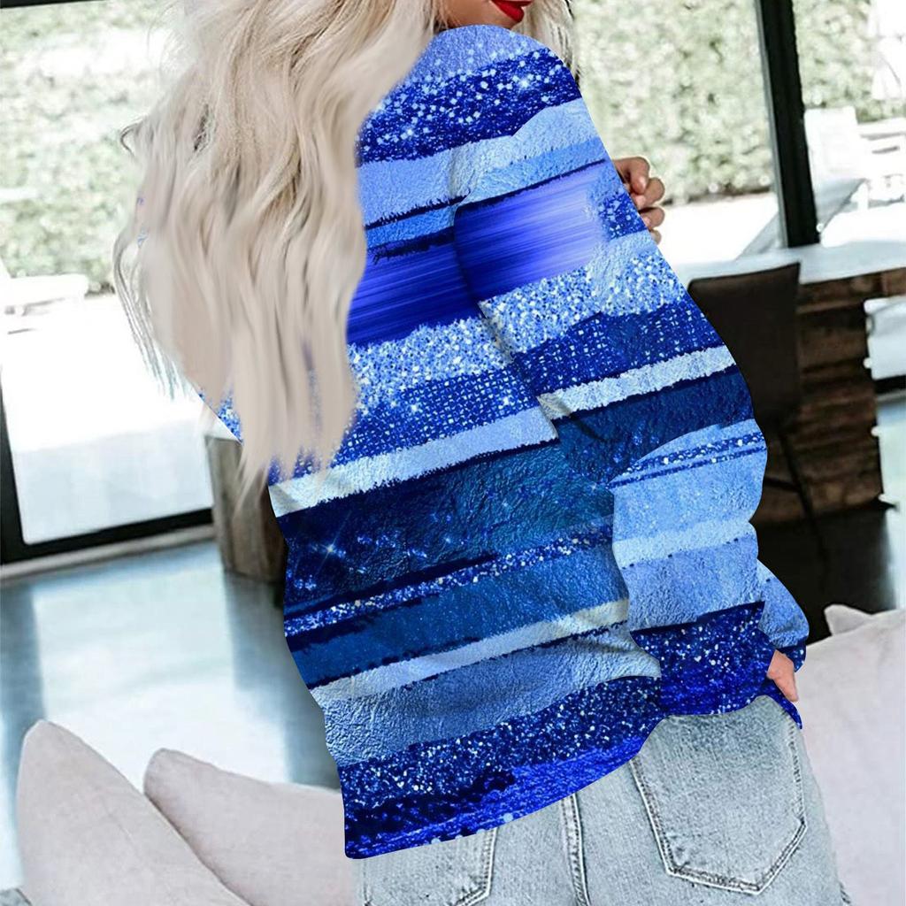 Women's Printed Sweatshirt Long Sleeve Round Neck Casual Comfortable Loose Lightweight Women's Sweatshirt