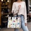 Cute Science Pattern Tote Bag Casual Daily Use Portable Lightweight Handbag for Women