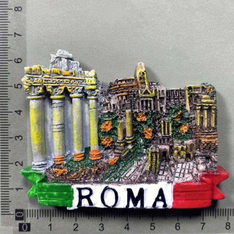 Wahrzeichen Architektonische Attraktionen in Rom, Italien Kühlschrank Magneten Tourist Souvenir Kühlschrank Aufkleber Hause Dekoration