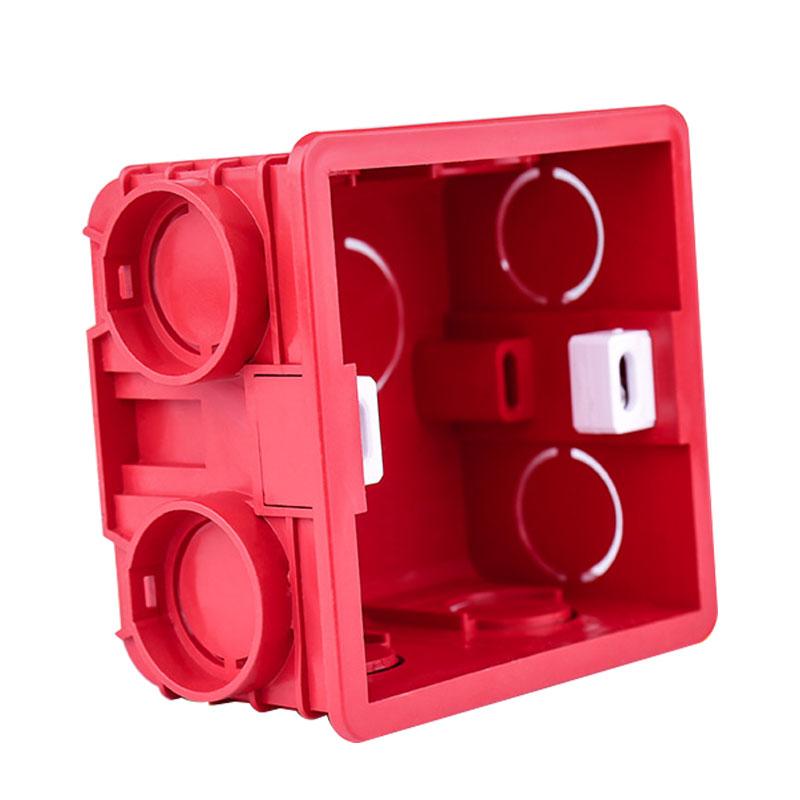 Wall Plate Adjustable Internal Cassette Mounting Wifi Touch Switch Usb Socket Box White Plastic Materials For 86 Type Standard
