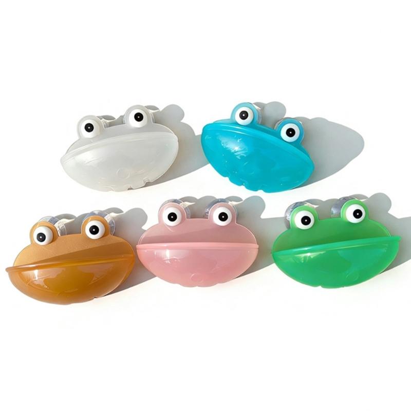 4Pcs Frogs Shape Water Bowl Feeder With Strong Suction Cup Design For Small Pet Reptiles And Amphibians Terrariums Decors