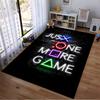 "Gaming Carpet with Neon Letter and Symbol Design Black Background" Suitable for use as an anti-slip for living room bedroom sofas