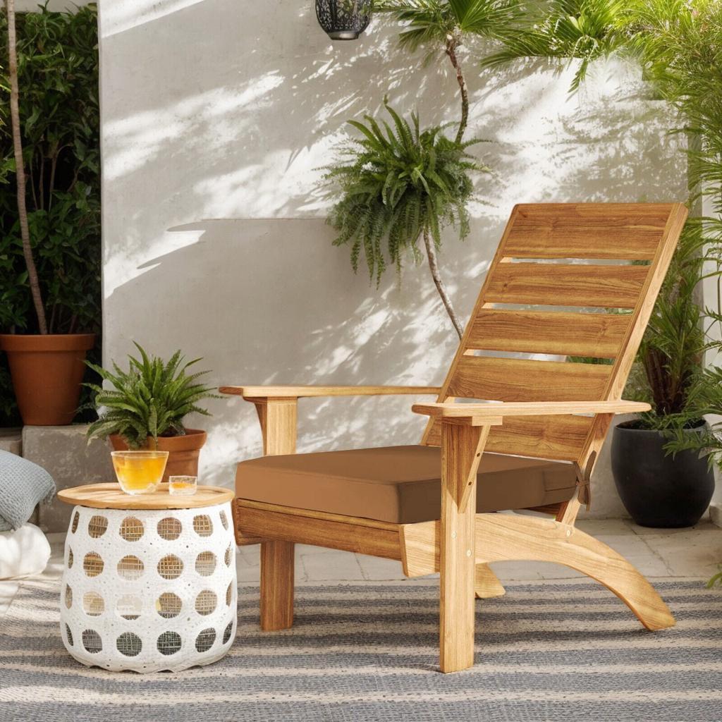 Waterproof Outdoor Seat Cushions Set of 2, Thick Patio Furniture Cushions with Ties, Non Slip Chair Pads for Garden, Porch