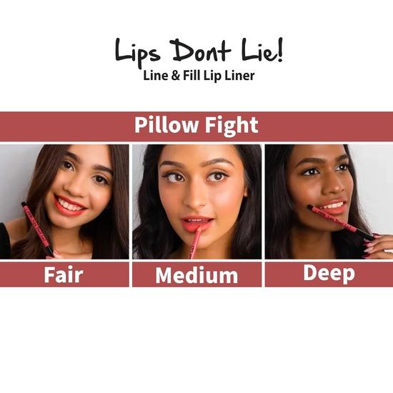 Nykaa Lips Don'T Lie Crayon Crème Lèvres Contour et Remplissage