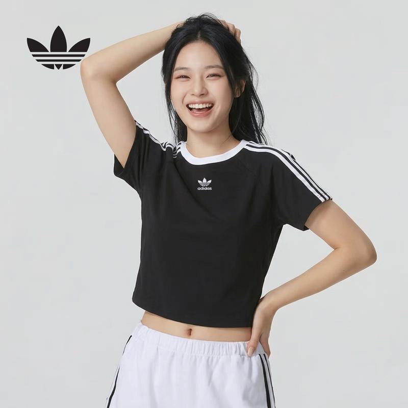 Adidas Originals Women s 3S Cali Short Sleeve Tee A/XS