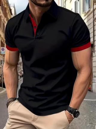 2025 summer new men's short-sleeved POLO shirt casual fashion comfortable soft 3D pattern printing