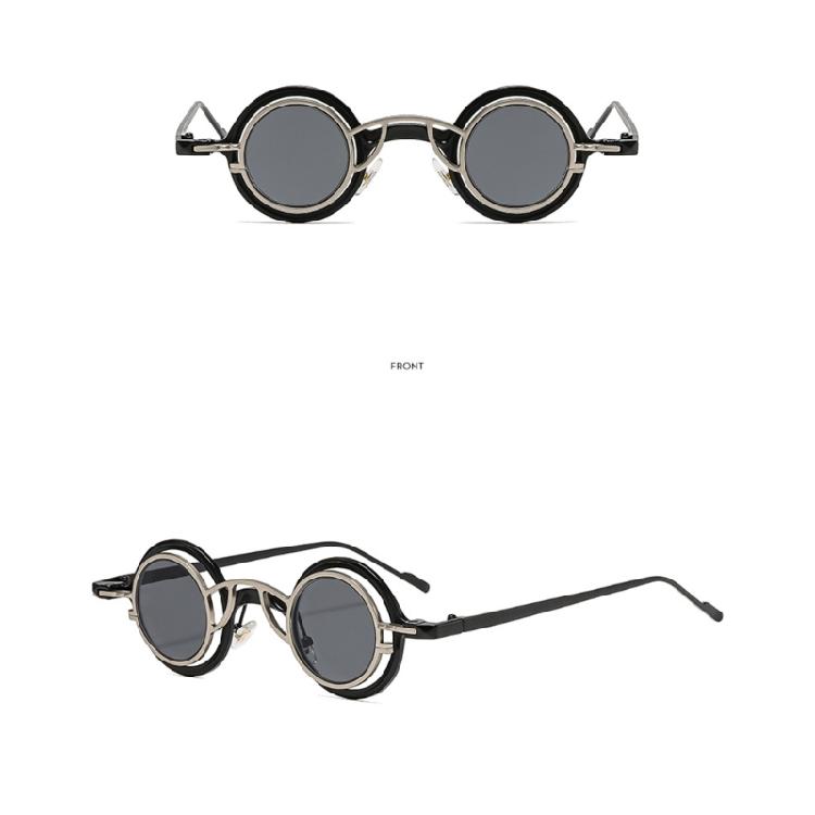 Durability Round Metal Sunglasses with Scratch Resistant Lenses Baby Sunglasses Accessories for Day Wear