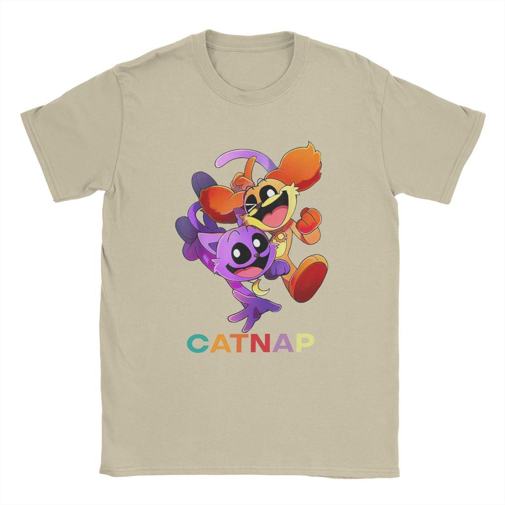 T-shirt per Bambini Uomo Smiling Critters Catnap Dogday Gioco Cartone Animato 100% Cotone Divertente Manica Corta Girocollo Maglietta T-shirt Regalo