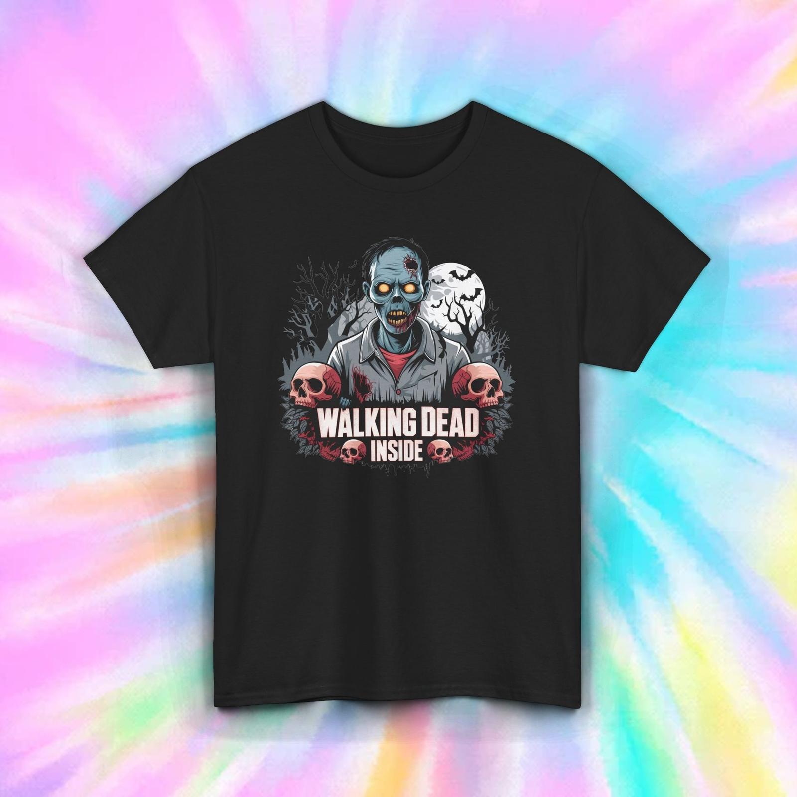 Walking Dead Inside Shirt Zombie Skull Funny Halloween Horror Tee S-5XL XXXXL