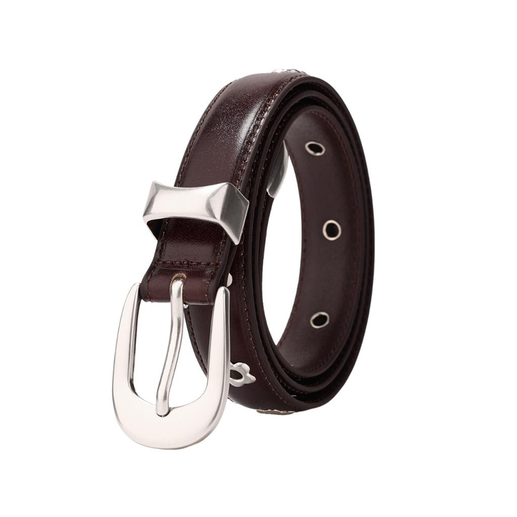New Retro High-end Head-layer Women's Belt, Personalized Trendy Belt, Fashionable and Versatile, Casual Trouser Belt
