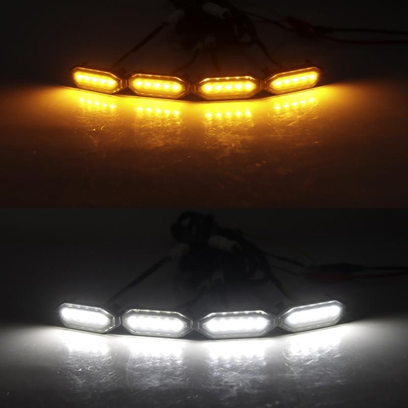 LED Front Grille Lights White Amber Light External Grille Lamps For Suzuki Jimny JB64 JB74