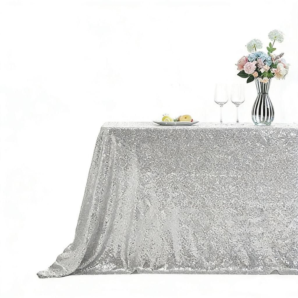Sequined Tablecloth for Weddings, Banquets, and Parties - Rectangular Large Decoration