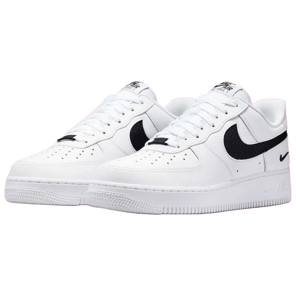 Nike Air Force 1Nylon Swoosh - Black White Men Sneakers IH4452-100