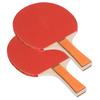Ping Pong Paddle Handshake Set Table Tennis Paddle Kit Pack of 2 Rackets 3 Table Tennis Balls
