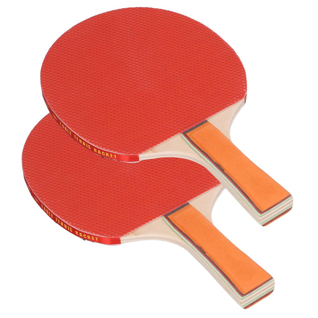 Ping Pong Paddle Handshake Set Table Tennis Paddle Kit Pack of 2 Rackets 3 Table Tennis Balls
