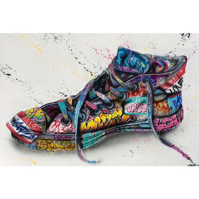 

Граффити Обувь Искусство Цвет Популярный Обувь Искусство Живопись Холст Cuadros Печать Плакат Печать Гостиная Домашнее Украшение Настенное Искусство Без Рамки 21*30cm No Frame