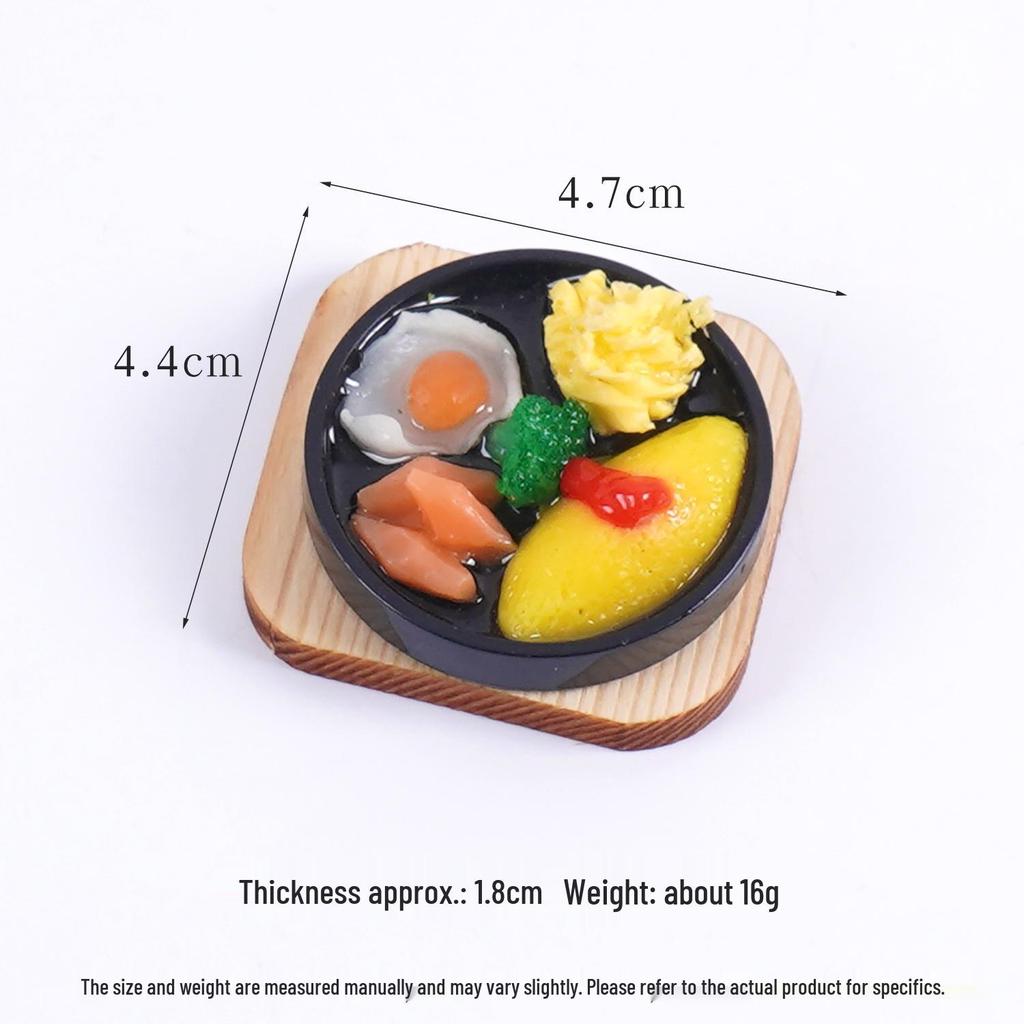 3D Teppanyaki Steak and Sushi Keychain - Japanese Food Toy Bag Charm