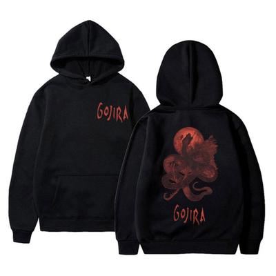 Metal Band Gojira Pullover From Mars To Sirius Flying Whales Hoodie Tracksuit Men Fashion Autumn Winter Fleece Loose Sweatshirt