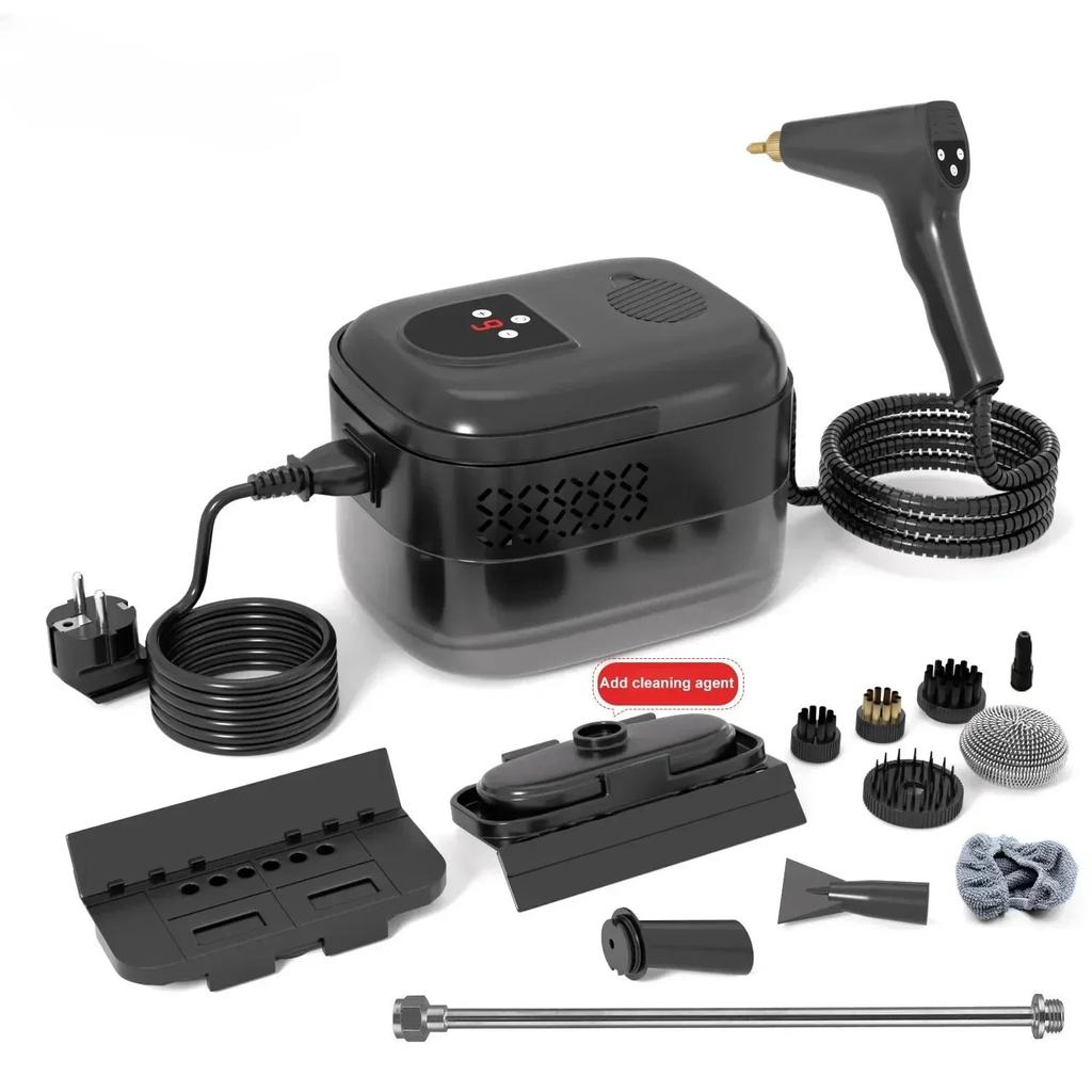 1500W High-Pressure Steam Cleaner Multifunctional with Remote Control for Kitchen Hood and Car Cleaning