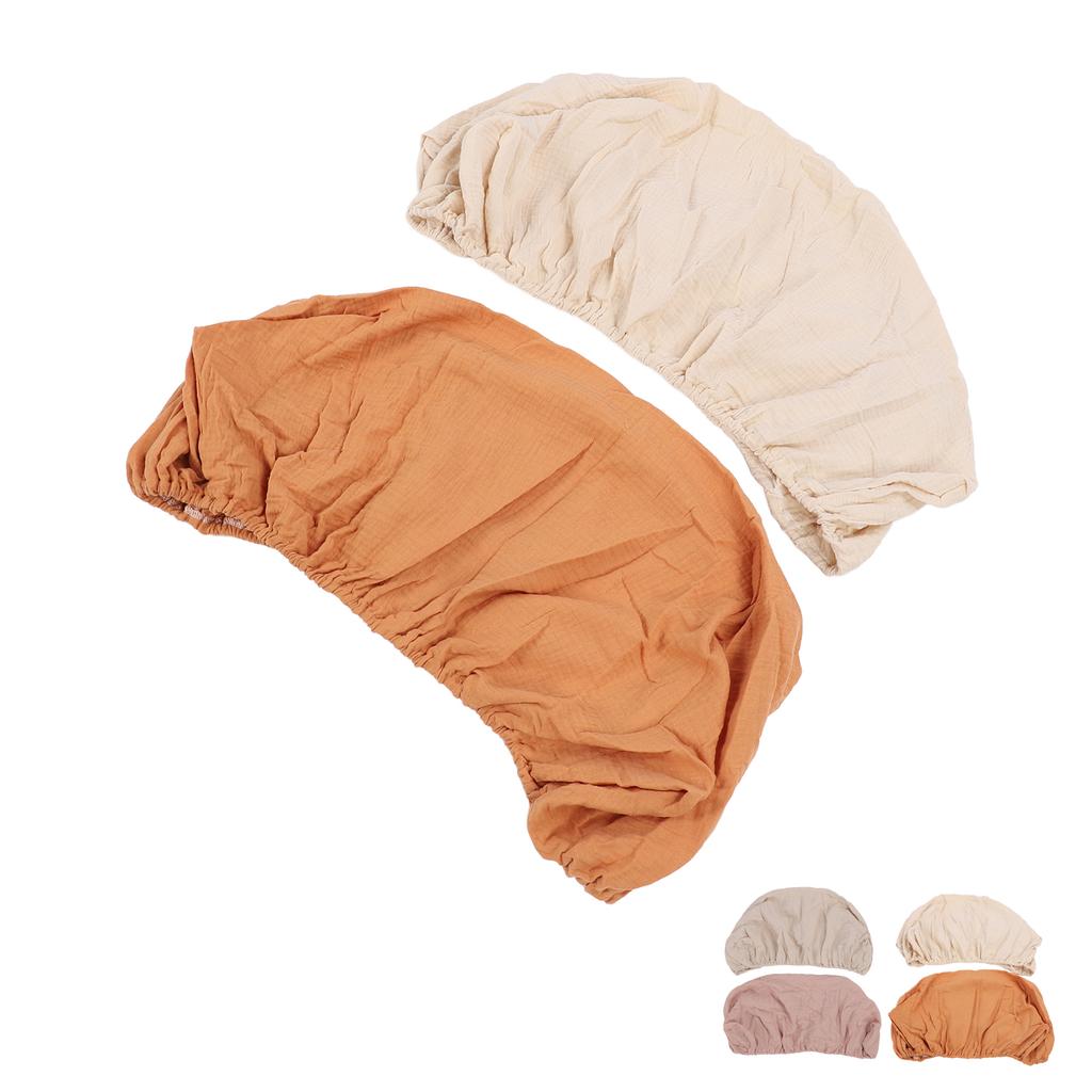 Pachet de 2 Cearșafuri cu Elastic pentru Coșuleț, Moi, Respirabile, Elasticizate, din Bumbac, pentru Coșuleț Ovoidal, Oval, Dreptunghiular Ba