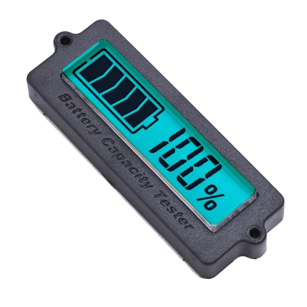Power Percentage LCD Battery Meter For Battery Monitoring 48V Voltage Measurement Range Percentage Display Mode