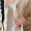 Luxury Chinese Style Necklace Tassels Embroidered Pendant Necklace  for Gifts