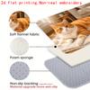 1Pcs Anti Fatigue Kitchen Rugs, Lazy Orange Cat Print Waterproof Non-Slip Thick Cushioned Mat Comfort Standing Mat