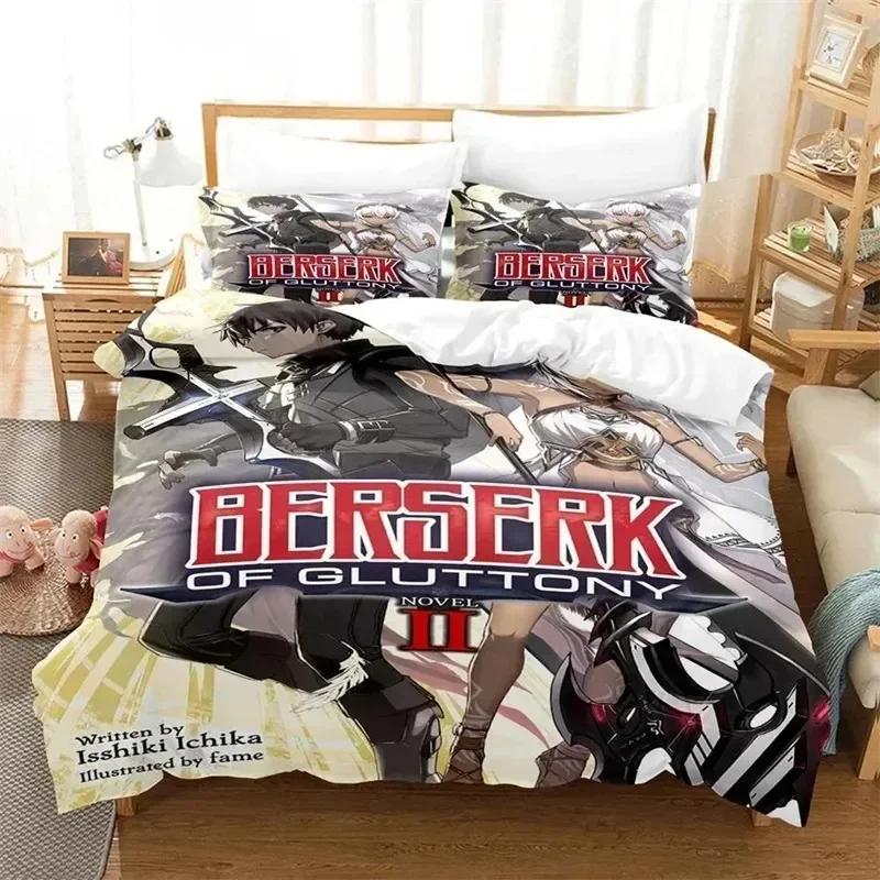 Anime Berserk 3D NEW Duvet Cover Pillowcase Bedding Set Adult Boy Girl Bedroom Decoration Children Single Double Large