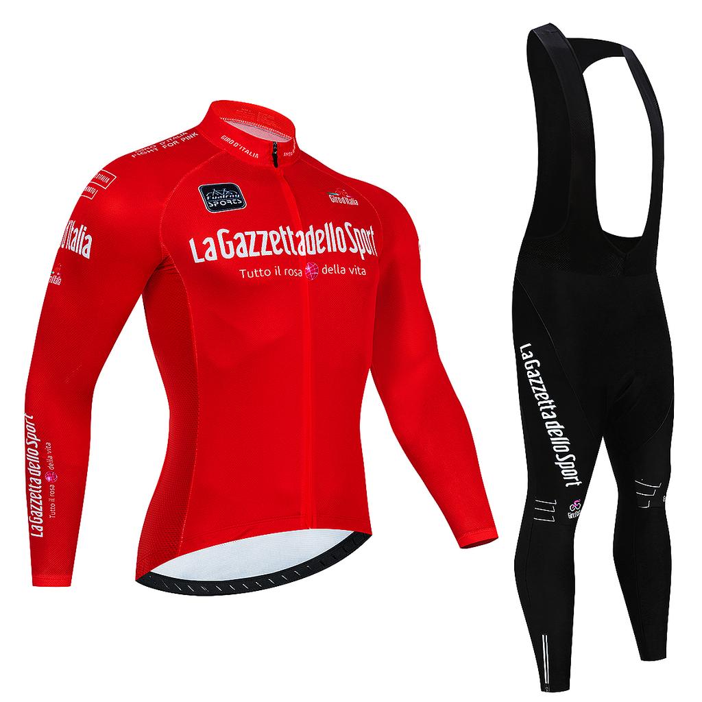 2026 Cycling Jersey Tour De Italia Giro Autumn Riding Long Sleeves Cycling Set Bicycle Clothing Spring Breathable Bike Clothes