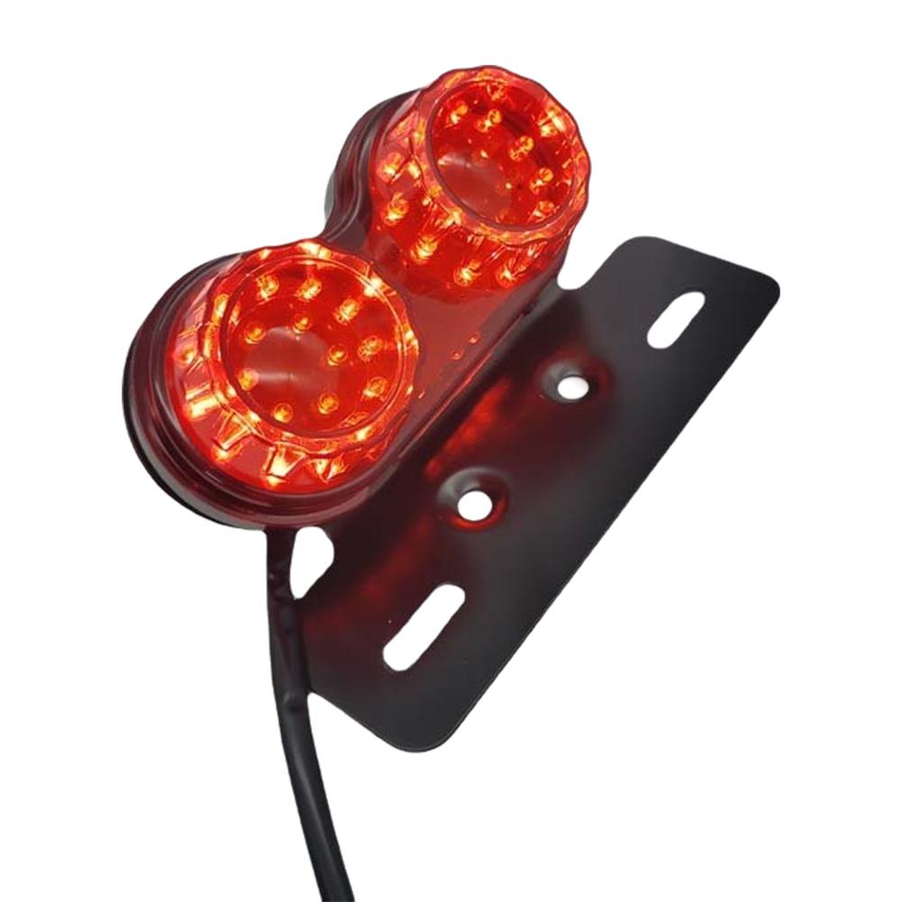Universal 12v Motorcycle Led Brake Tail Light Signal Lights Integrated Tail Light License Plate Bracket Suitable For U0s0