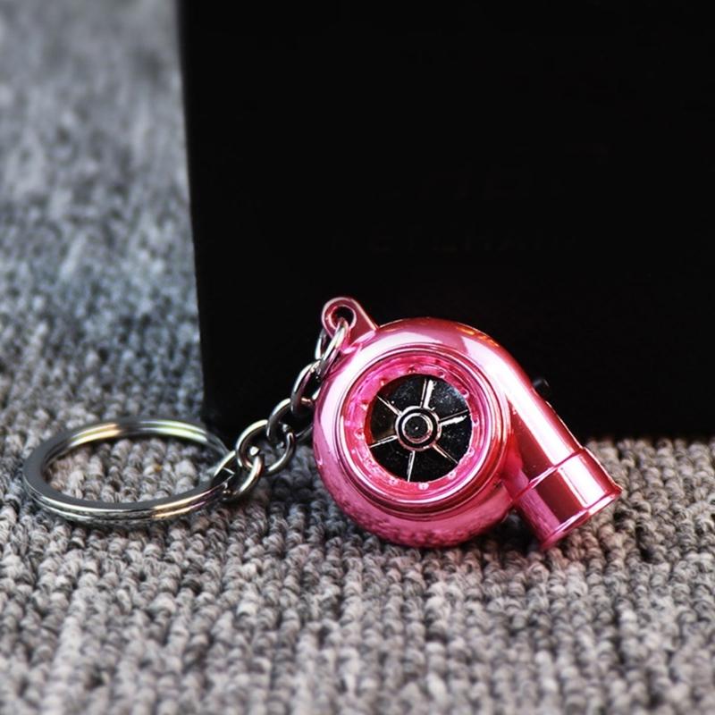 Metal Turbines Keychain Offering LED Illuminations Stylish Key Pendant Suitable for Camping and Nighttime Activities