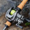 Portable Electromagnetic Flash Strike Cube Carbon Body Aluminum Gear Stainless Steel Ball Bearings Baitcasting Fishing Reel Casting Reel Lure Reel