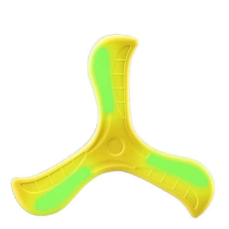 Set of 2 Luminous Returnable Boomerang Frisbees - Light-up Soft Toy for Kids