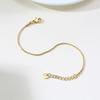 Wholesale Snake Chain Bracelet Woman Stainless Steel Fashion Round Link Bracelet Adjustable Drop Shipping