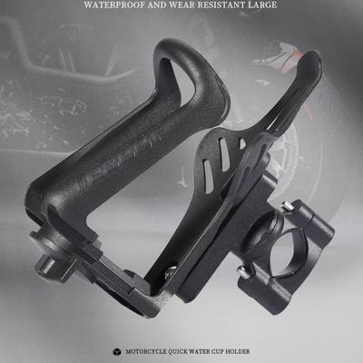 Breddejusterbar Drikkeflaskeholder for Motorsykkel Scooter ATV Sykkel Passer for Flasker av Ulike Størrelser Koppholder