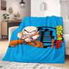 Krillin Print Blanket Warm Comfortable Flannel Blanket Suitable for Bedrooms,Sofas, Beds,Chairs,Travel -QIAO38