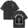Jesus Christian Bible Verse Print Tshirt Unisex Unisex Fashion Tshirt Shortsleeved Loose Casual Cotton Vintage Washed T Shirts